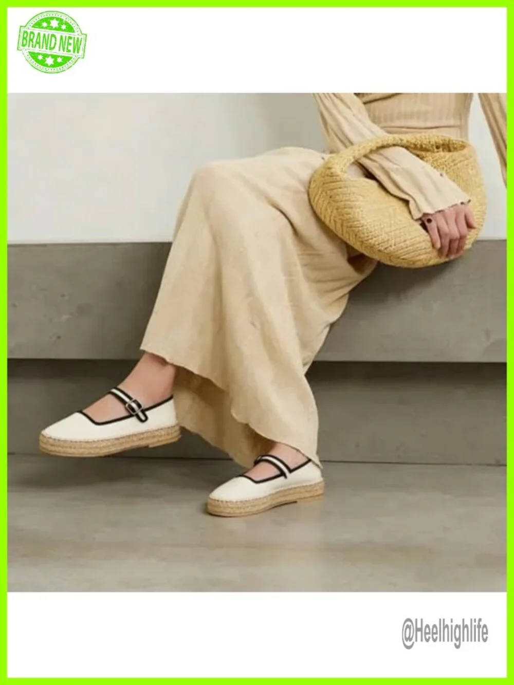 Women's Canvas Espadrille Flats Adjustable Buckle Mary Jane Platform